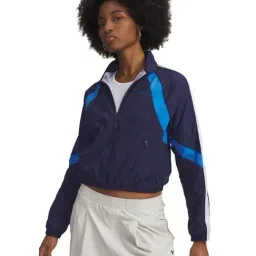 UNDER ARMOUR Blue Icon Crinkle Long Sleeves Jacket-image-16