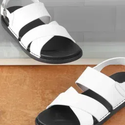 Metro White Back Strap Sandals-picture-43