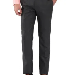 Raymond Green Slim Fit Self Pattern Trousers-picture-17