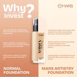 MARS Artistry Liquid Matte Foundation for Radiant Finish 30ml - Hazelnut Toss 11 image 4