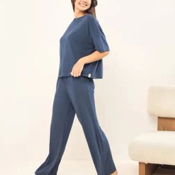 Sweet Dreams Black Printed Regular Fit T-Shirt & Pyjama Set-picture-48
