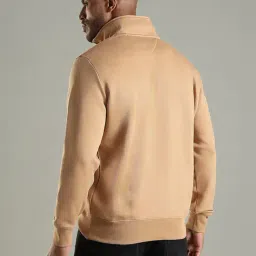 Tommy Hilfiger Beige Cotton Regular Fit Logo Printed Sweatshirt image 2