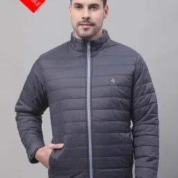 Cantabil Sky Blue Regular Fit Mock Collar Reversible Jacket-picture-22