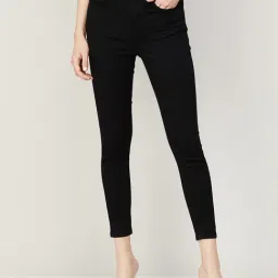 Ginger by Lifestyle Black Cotton Regular Fit Mid Rise Jeans-image-31