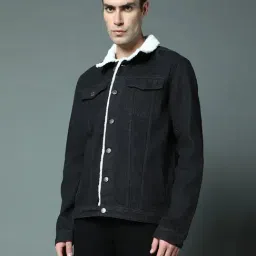 High Star Black Regular Fit Denim Jacket-picture-26