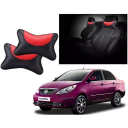 Auto Pearl Beige & Brown Wooden Bead Car Seating Pad for Fiat Palio (Pack of 2) image 2