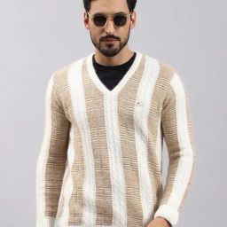 Monte Carlo Off White Regular Fit Angora Wool Pullover-picture-31