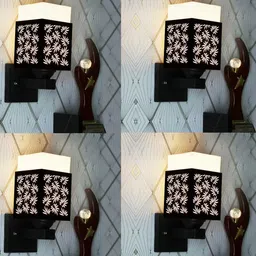 Gojeeva Brown Wood Square Wall Lamps-picture-29