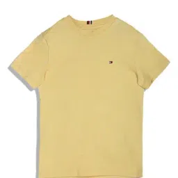 Tommy Hilfiger Kids Star Fruit Yellow Cotton Regular Fit T-Shirt-picture-11