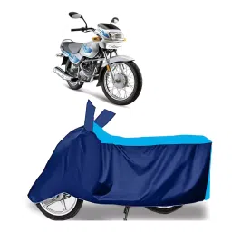 Auto Pearl Two Wheeler Cover for TVS Victor - Cyan, Blue image 1