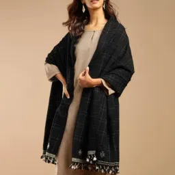 Fabindia Black Wool Shawl-picture-32