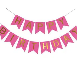 Funcart Happy Birthday Balloon And Banner Decoration Multicolor  Pack Of 53 image 3