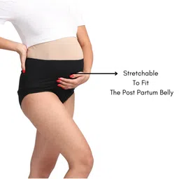 Morph Pack Of 2 Solid Maternity Post Delivery Period Panties - Grey image 5