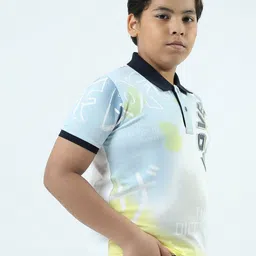 Monte Carlo Boys Typography Printed Polo Collar T-shirt image 2