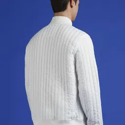 Pepe Jeans Men Stand Collar Floral Solid Casual Bomber Jacket image 4