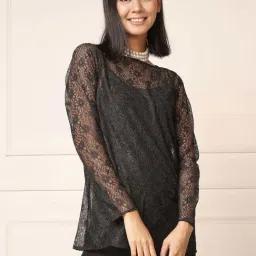 SALT Attire Black Embroidery Top-picture-45