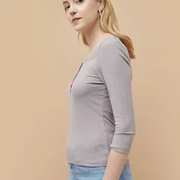 Fame Forever by Lifestyle Women's Beige T-Shirt image 3