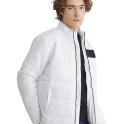 Rare Rabbit White Regular Fit Logo Jacket image 3