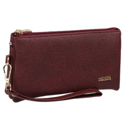 Mochi Maroon Small Wristlet Wallet for Women image 5