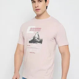 Duke Pink Slim Fit Printed T-Shirt image 3