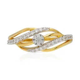 Malabar Gold and Diamonds 18k IGI Certified Diamond Yellow Gold Ring for Women image 3