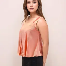 Zink London Peach Loose Fit Top image 3