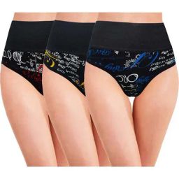 AROUSY Black Printed Hipster Panties - Pack Of 3-picture-35