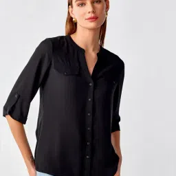 Cover Story Black Regular Fit Shirt-picture-41