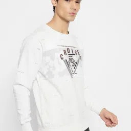 Duke White Alloy(Hairy) Regular Fit Printed Sweatshirt image 3
