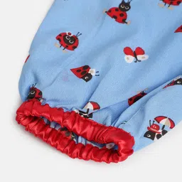 Nauti Nati Girls Blue & Red Printed Basic Jumpsuit image 2