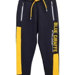 Blue Giraffe Kids Navy Regular Rise Joggers-picture-21