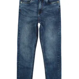 Peter England Boys Blue Solid Jeans-image-3