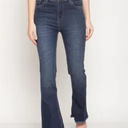 METTLE Dark Blue Bootcut Jeans-image-91