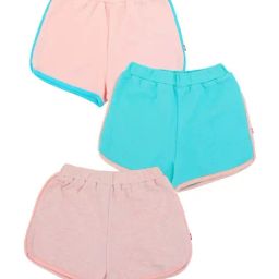 Nino Bambino Kids Multicolor Cotton Regular Fit Shorts (Pack of 3)-picture-1