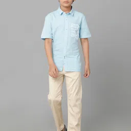 Under Fourteen Only Kids Beige Solid Trousers image 3