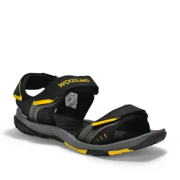 Woodland Men's Black Floater Sandals image 3