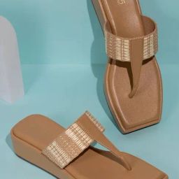 Inc.5 Women's Beige T-Strap Wedges-picture-41