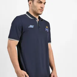 Skechers Men MI IPL Travel Royal Black Polo T-Shirt image 3