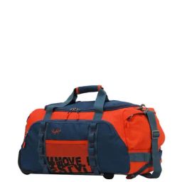 Skybags Hustle Orange & Blue Small Duffle Trolley Bag-picture-16