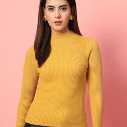 Mafadeny Women Ribbed Fitted Top-image-30
