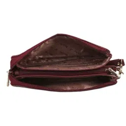 Mochi Maroon Small Wristlet Wallet for Women image 2