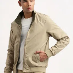 Showoff Olive Slim Fit Reversible Jacket image 3