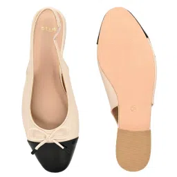 Styli Women's Beige Sling Back Sandals image 3