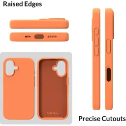 Sprig Back Cover for IPHONE 16 PLUS (Orange) image 3