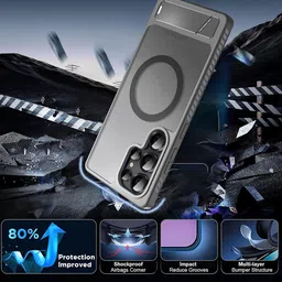 Karwan Solid Printed Samsung Galaxy S25 Ultra Back Case Mobile Accessories image 3