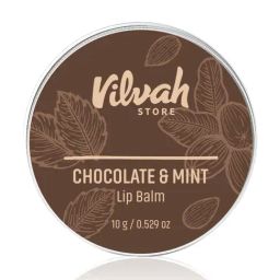 Vilvah Chocolate & Mint Lip Balm - 10 gm-picture-4
