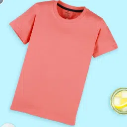 Kiddopanti Boys Multi Cotton Solid Round Neck T-Shirt Pack of 5 image 5