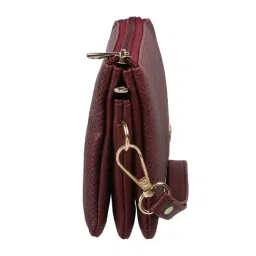 Mochi Maroon Small Wristlet Wallet for Women image 4