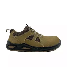 Allen Cooper Composite Toe Popcorn Safety Shoes Low Ankle PU Sole Size 9 UK/India Beige, ACL 11694-picture-10