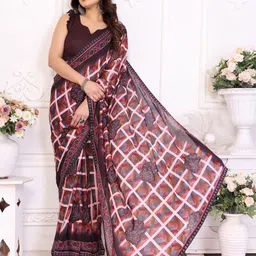The Textile Hub Floral Beads and Stones Saree-picture-20